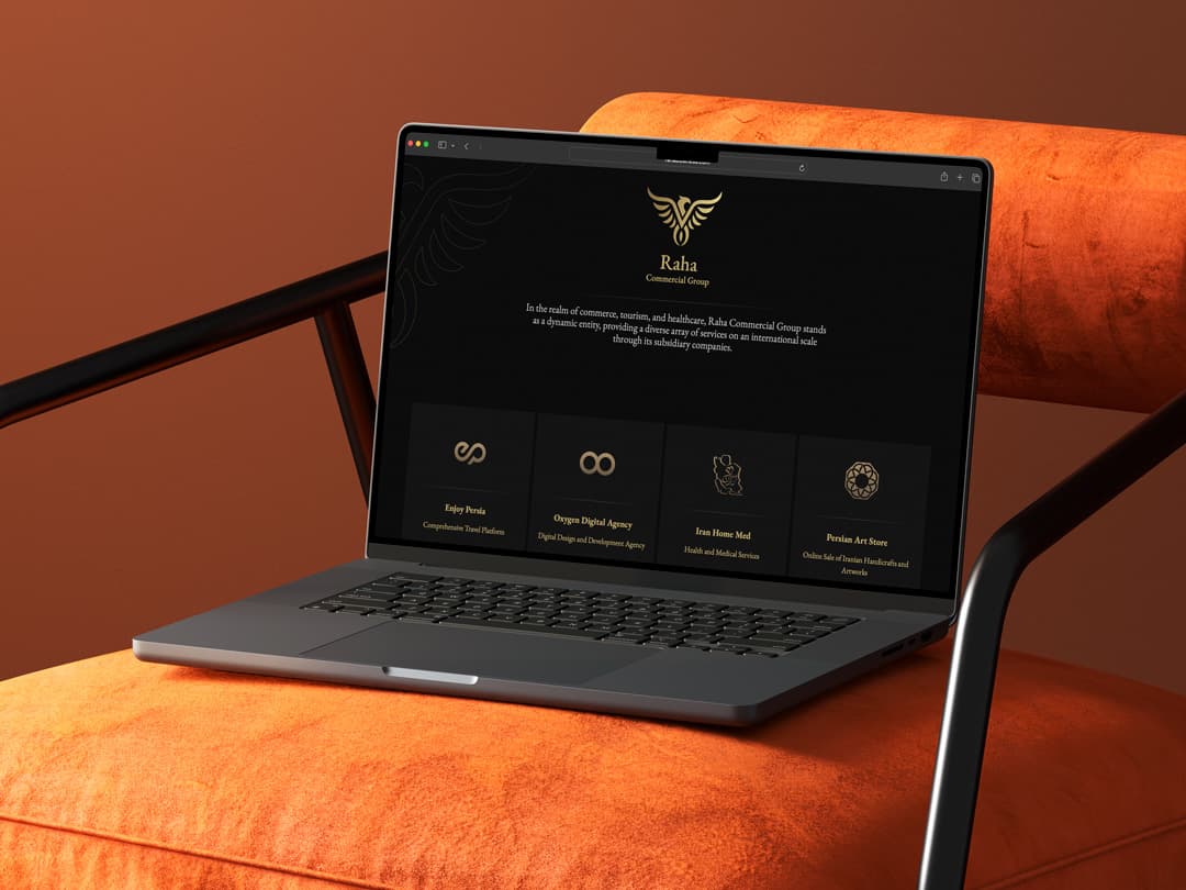 A corporate website presenting the services and activities of Rahabussines.